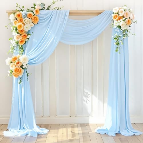 Tela para Arco de Boda LINXTAR 30'' x 18FT Baby Blue