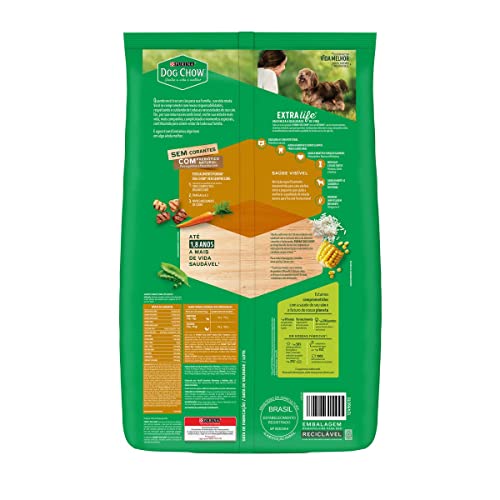 Purina Dog Chow Ração Cães Adultos Pequenos Dog Chow Carne E Frango 10 1Kg
