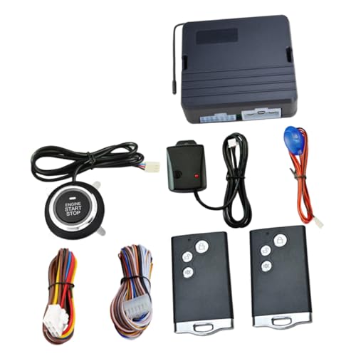 LALADEFIEE 12v Di Allarme Antifurto Auto Con Controllo Remoto e Avviamento Ignizione Sicurezza Ottimizzata Per Veicoli e Camper Allerta Vibration e Led Indicatore