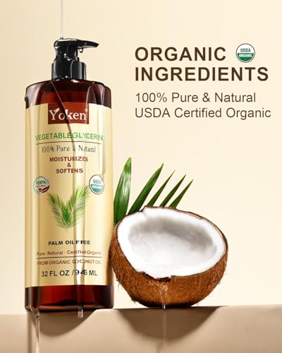 Image of Organic Glycerin Vegetable Glycerine 32 fl oz USDA Certified Liquid Vegetal