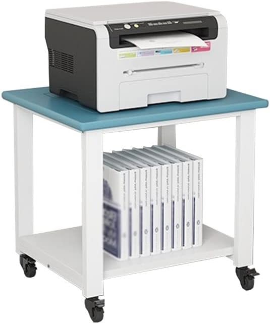 Book cartPrinter Table Printer Stand Mobile Printer Stand Roller Detachable Storage Rack File Rack Small Bookshelf Scanner Cart Suitable for Home Office Printer Stand (Size : Large) Large (O