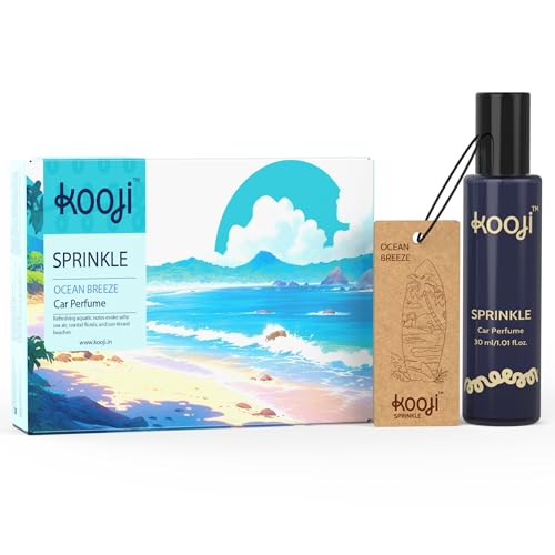 Image of KOOJI Sprinkle - Car & Home Perfumes - Ocean Breeze 30 ML | Premium Freshener - Aquatic Notes & Coastal Florals | Natural & Vegan Ingredients | Long-Lasting Aroma - Up to 60 Days