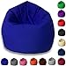 Produktbild byufya Sitzsack EPSStyropor Füllung-In&Outdoor Verschiedene Farben&Größen-BeanBag Sitzkissen Bodenkissen Kinder Sitzsäcke Relax Game Möbel Kissen Sessel Sofa Gaming(XXL ca.75cm-ca.430 Liter Blau)
