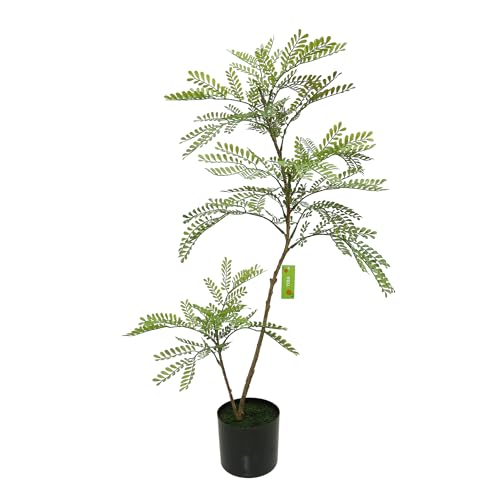 P PURLOVE 観葉植物 フェイク 140cm ジャカランダ の木 の木 フェイクグリーン 人工観葉植物 大型 光触媒 造花 ホテル インテリア リアル おしゃれ お祝い 樹 木 室内