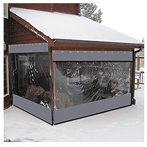 Cortinas impermeables exteriores para aislar ventanas en invierno con lona de patio 2