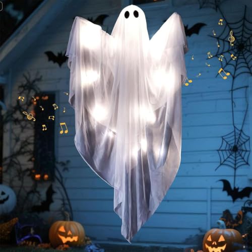 Fantasma Halloween colgante para decoración exterior de casas 3