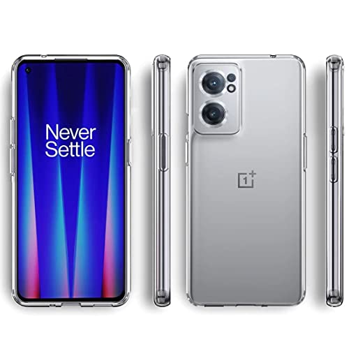 Image of NISHTECH for OnePlus Nord CE 2 5G Premium Transparent Hybrid Soft Slim Dust Proof Back Case Cover Silicone with Camera Protection
