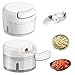 Mini Picadora Manual Ajo Manual Trituradora De Cebollas Picador Cebolla Manual Picadora De Verduras Manual Picadora Manual De Alimentos Cortador De Verduras Trituradora De Alimentos(2 Piezas)