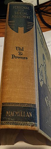 Personal and social adjustment,: A text in soci... B00085AMJ6 Book Cover