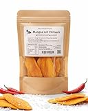 MANGO SOFT CON SAL CHILISTA - Suave, afrutado y dulce mango en rodajas con afilado fino, aperitivo exótico intenso en bolsa de pie 100 g
