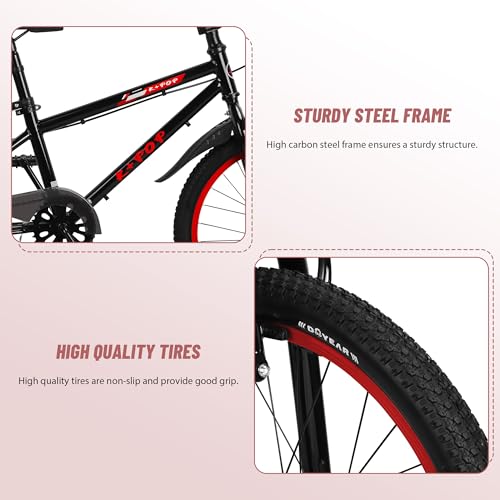 20 Inch Kids Bike BMX Style Boys Bike Ages 7-12, Lightweight