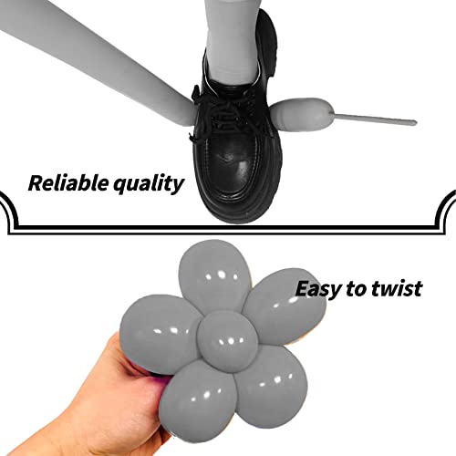 Image of Grey Long Balloons Premium 260 Twisting Animals Magic Balloons for Birthday Kids Wedding Party Supply 100pcs