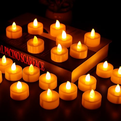 Oblivion Pack of 06 LED Tealight Candles – Battery Operated Flameless & Smokeless Decorative Diyas for Diwali, Pooja & Home Decoration, Warm Yellow Tea Lights for Festival & Party Décor
