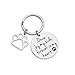 VANLOVEMAC Loss of Pet Memorial Keychain Dog Cat Remembrance Jewelry Pet Sympathy Gift Dog Remembrance for Women Men Once by My Side Forever in My Heart Key Ring
