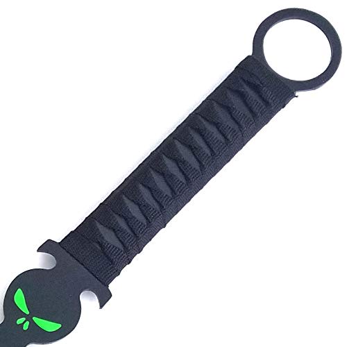 Ninja Sword Machete Throwing Knife Tactical Katana Tanto Blade, 27-Inch … (Black-Ninja Head)