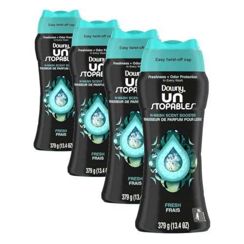 Image of Downy Unstopables Fresh Scent Booster Beads | In-Wash | 13.4 oz, Pack of 4