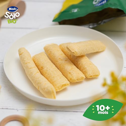 Hero Solo - Snack de Maïs et Avoine, 100% ECO, Sans Sucre et Ajouté, Sans Gluten et Additifs, Origine Naturalle, Produit Écologique, Convient aux Bébés à partir de 8 Mois - Pack de 5x25gr – Image 6