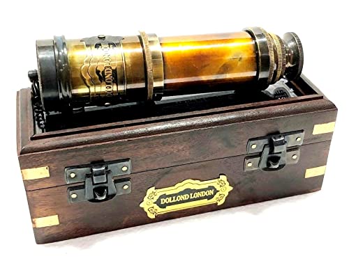 Astrolabe navire de navigation en laiton J Scott London télescope astronomique ancien