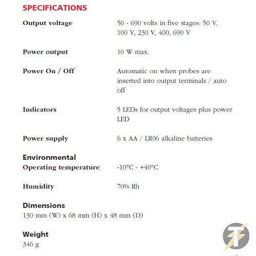Megger MPU690 LED Proving Unit (50 To 690 Volt), For Proving Any