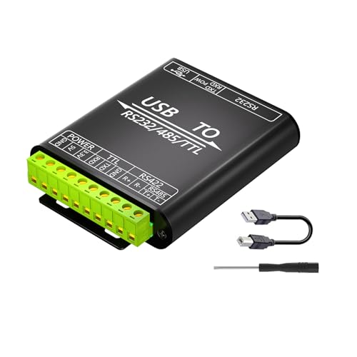 Convertisseur isolé industriel USB vers RS232 422 232 avec boîtier haute sécurité