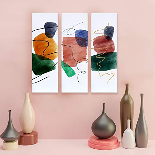 Phoenix Stretched Canvas For Painting 3X9 Inch/9 Value Pack, 8 Oz Triple Primed, 5/8 Inch Profile, 100% Cotton White Blank Canvas, Rectangular Framed Canvas For Oil Acrylic & Pouring Art #TOP5