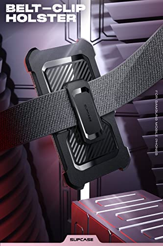 Image of SUPCASE Unicorn Beetle Pro Case for Samsung Galaxy S22 Ultra 5G (2022 Release), [Extra Front Frame] Full-Body Dual Layer Rugged Belt-Clip & Kickstand Case with Built-in Screen Protector (Wine)