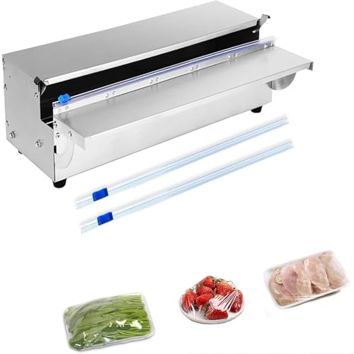 Dispensador de película comercial con cuchilla de corte para embalaje de alimentos y frutas