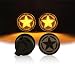 u-Box Jeep Wrangler Five Stars Turn Signals LED Amber Smoke Lens for 2007-2018 Jeep JK