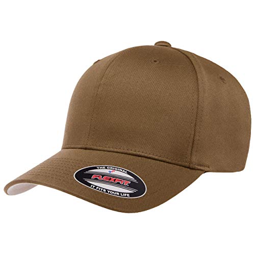Flexfit mens Men s Athletic Baseball Fitted Cap, Coyote Brown, Large-X-Large US