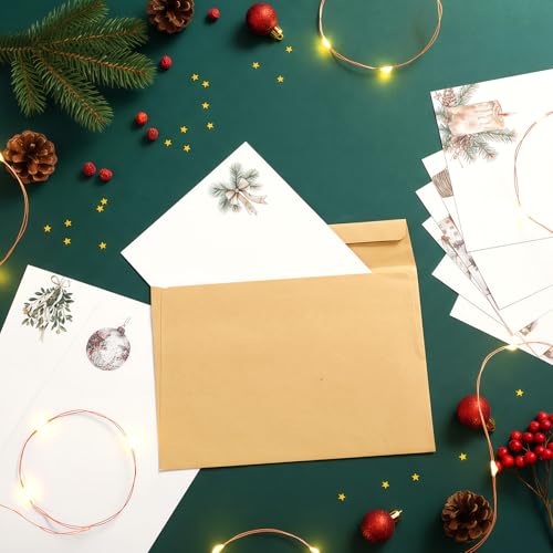 Image of Spiareal 100 Pcs Blank Note Cards Index Card, White, 4 x 6 in, Christmas