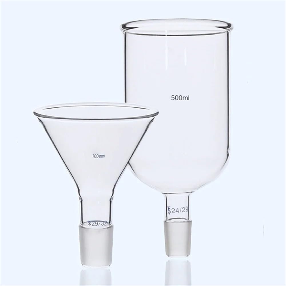 Vetreria da laboratorio 60/80/90/100/120/150mm 14/23 19/26 24/29 29/32 Tramoggia Triangolo Imbuto Vetreria da laboratorio Esperimento(300ml 24-29)