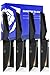 DALSTRONG Steak Knife Set (4 Pieces) - 5" Blade - Shadow Black Series - Black Titanium Nitride Coated German HC Steel - Sheath - NSF Certified