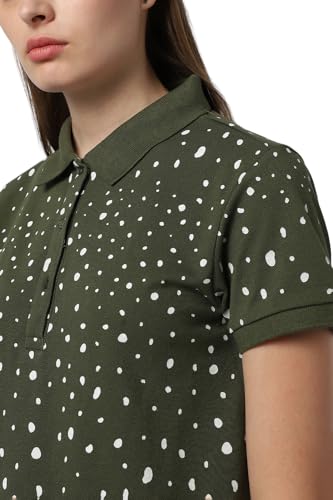 Image of Van Heusen Women's Cotton Regular Fit Polo T-Shirt