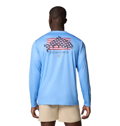 Columbia Men's Terminal Tackle PFG Fins and Stripes Long Sleeve2