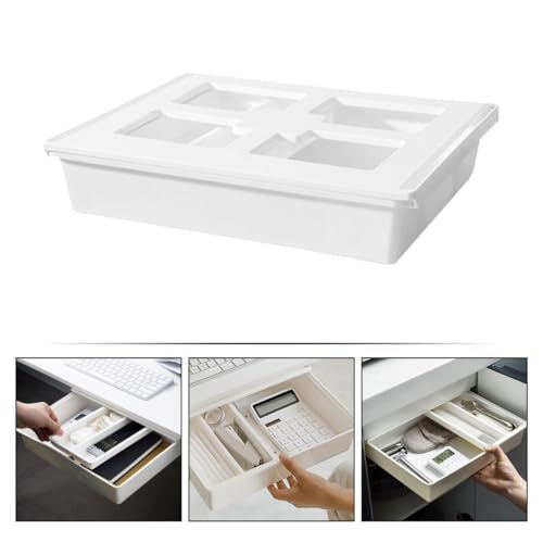 Rangement de bureau blanc Healeved pour un espace de télétravail net - 4