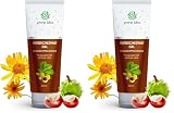 GREEN IDEA - Crema varices Castaño de indias, Arnica, Rutina - Gel para Piernas Cansadas - Mejora la Circulación Sanguínea - Alivio para Varices y Arañas Vasculares s cansadas - 200 ml (Paquete de 2)