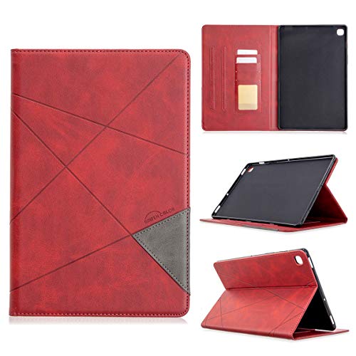SHUYIT Samsung Galaxy Tab S5e 10.5 2019 T720 / T725 Hülle, Premium PU Leder Tasche Flip Case Hülle mit Auto Schlaf-/Aufwachfunktion - Schutzhülle für Galaxy Tab S5e 10.5 2019 T720 / T725, rot Cover