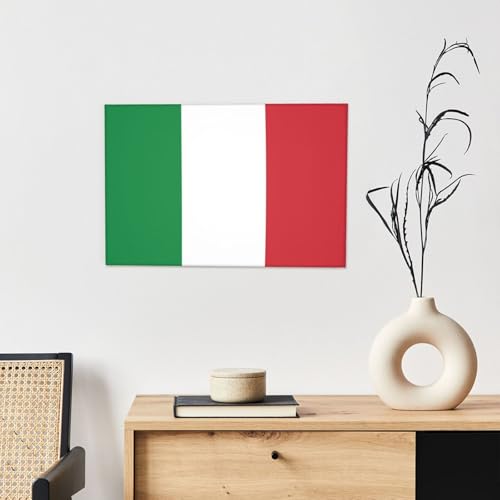 Drapeau italien image décorative pour raviver un mur blanc de salon - 7