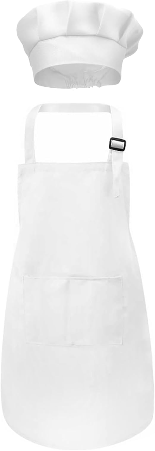 MODERNAZ Baby Chef Apron | Chef Hat Set, Cute Children Baking Aprons for Cooking Baby Baking Aprons-image-8