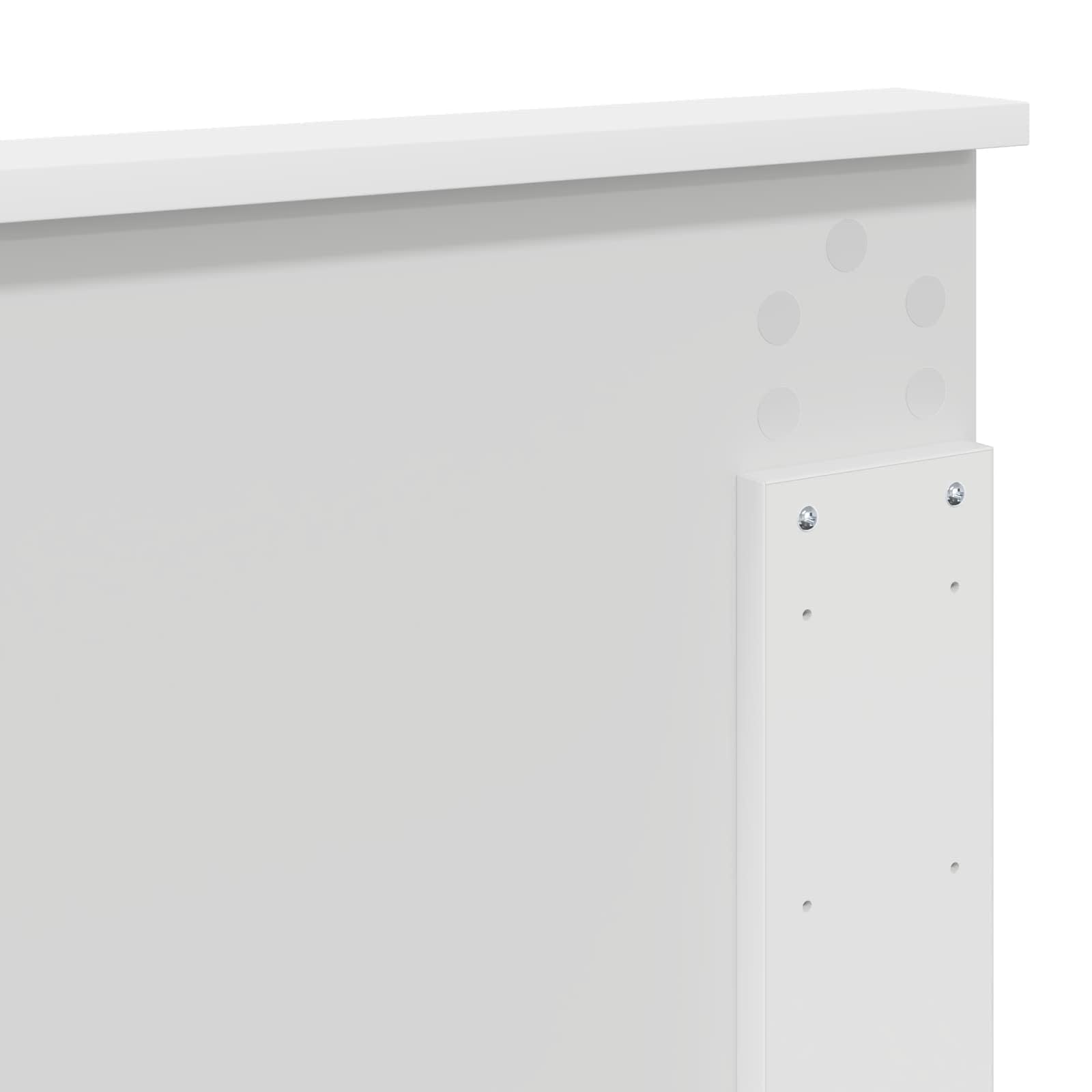 vidaXL Testiera Bianco 100 cm Legno ingegnerizzato