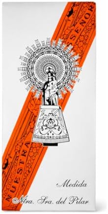 Cinta Virgen del Pilar Bendecida– Medida Original 36,5 cm – Pulse...