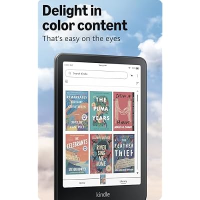 Amazon Kindle Colorsoft Signature Edition Bundle: Bundle Includes Amazon Kindle Colorsoft Signature Edition 32GB | Metallic Black and Sling Bag | Cinder