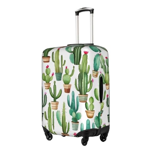 Cactus Flower Print Luggage Cover For Suitcases, Travel Case Protector, Simple & Convenient Installation2