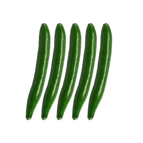 ksngTixe 4PCS Realistic Artificial Cucumber Decor - Fake Veggie Props for Food Display, Photography, Home Kitchen Decoration, Lightweight & Safe Fake Vegetables