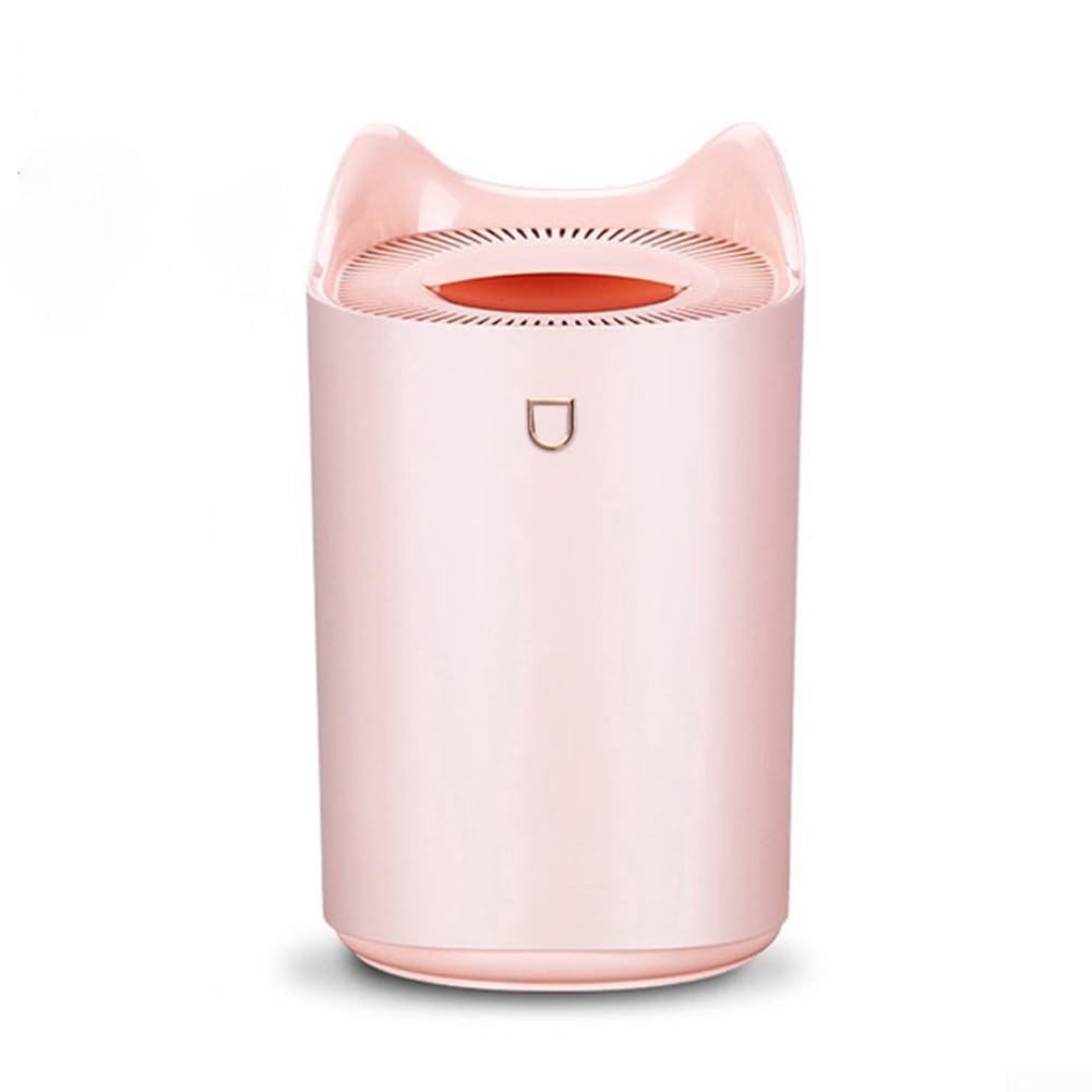 Humidificador de doble boquilla, difusor de aroma, humidificador de aire de doble chorro, fabricante de niebla fría de 3000 ml, protección de apagado de gran capacidad (rosa)