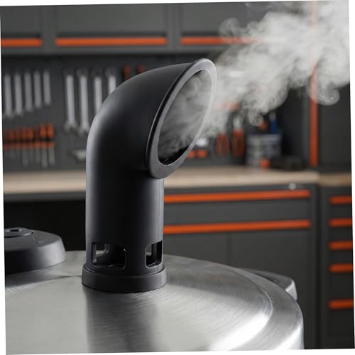 Piezas de repuesto VILLCASE para válvula de liberación de vapor para ollas a presión, diverter de vapor de silicona negro de 6 qt, 2 piezas, accesorio para cocina y cocina en RV miniatura 4