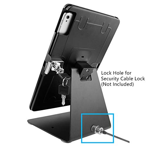 Carriecathy Desktop Anti-Theft Security Kiosk Pos Stand Holder Enclosure For 10.2" 2021 Ipad 9Th Gen 2020 Ipad 8Th Gen 2019 Ipad 7Th Gen, Flip & 360° Swivel Design #TOP4