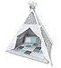 Amilian® Tipi Spielzelt Zelt für Kinder T41 (Spielzelt mit der Tipidecke und Kissen)