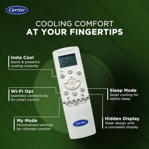 Image of Carrier 1.5 Ton 3 Star 19k XPERT EDGE Fxi Star Split AC| Coppper| 6 in 1 Flexicool Cooling| PM 2.5 Filter |Sleep Mode, Auto Restart, INSTA COOL /TURBO | 4-Way swing, Cools upto 55C(White)