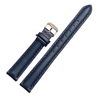 Matériau de sangle de montre: en cuir de haute qualité, doux et confortable à porter, avec une boucle argentée en acier inoxydable poli pour donner à votre montre un nouveau look Design classique: finition fine, design ergonomique, beau et durable, p...
